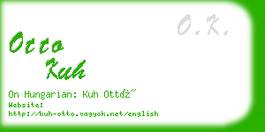 otto kuh business card